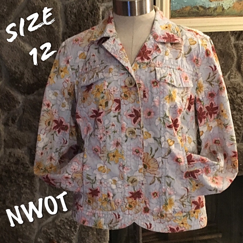 Spectacular Blooming Jacket Blazer Size 12